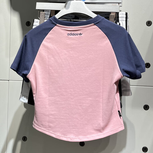 阿迪达斯 （adidas）三叶草短袖女装夏季新款户外运动短款时尚休闲圆领t恤 JP1429 XL