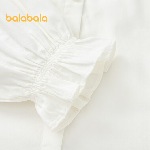 Balabala girls and children long-sleeved shirt autumn children's lace shirt 24102001
