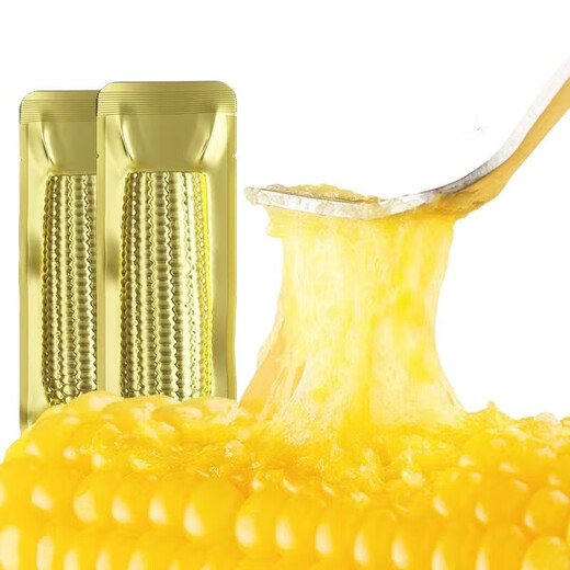 Dongdong Farm exclusively supplies authentic first-crop Northeastern fresh waxy corn, soft and waxy brushed vacuum-packed breakfast, Northeastern yellow waxy corn 10 pieces*packed in aluminum foil 220g