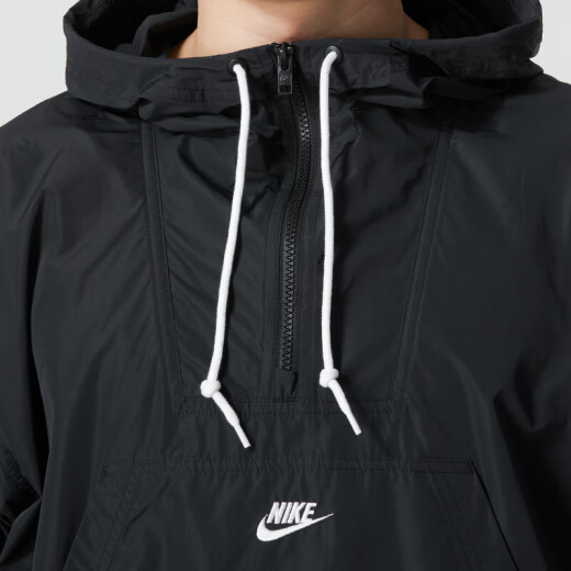 耐克（Nike）卫衣男装2025春季新款运动服梭织透气半拉链男士套头衫 FN3893-010黑色 L