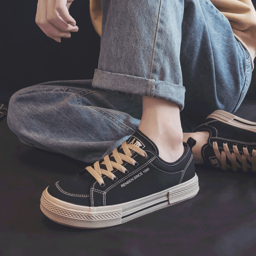 Zapatillas de lienzo Renben zapatillas versátiles versátiles transpirables para hombres zapatos de tablero casual de estilo casual de estilo coreano