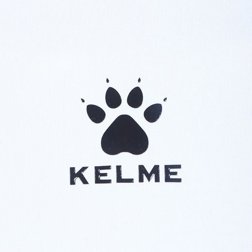 KELME Sports Tights Men's Autumn Long-Sleeved Bottoming Shirt Breathable Basketball Football Stretch Fitness Wear White 2XL