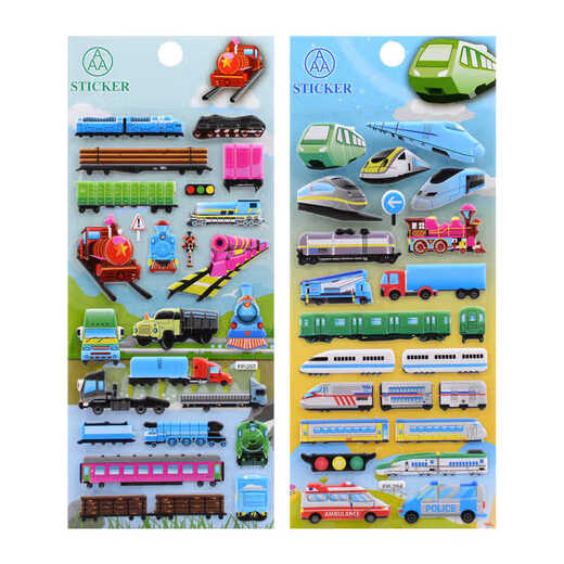 Zug Shinkansen 3D Dreidimensionale Blasenaufkleber für Kinder Spielzeug Jungen Transportaufkleber Aufkleber FP254 Zug Shinkansen 3D-Bubble-Aufkleber