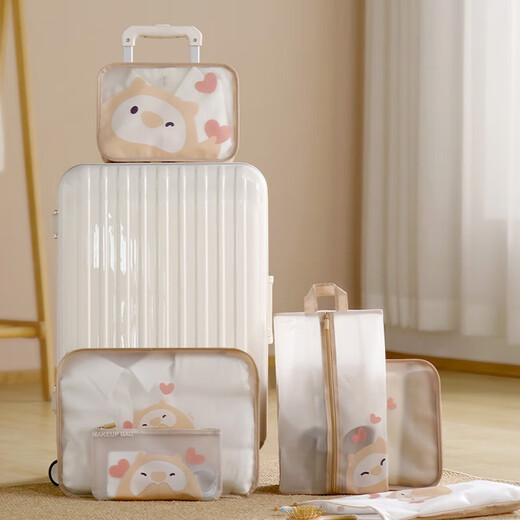 Forty thousand kilometers travel storage bag set suitcase clothes storage bag organizer bag portable underwear shoe packaging bag SW8507