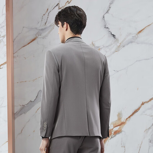 Qipai Modal Suit Men's Spring Business Formal Interview Flat Lapel Suit