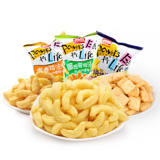 Panpan, cubes de poulet à saveur de blé, pack cadeau de collations décontractées, thé de l'après-midi de nourriture soufflée, 60gfrous