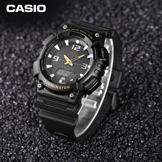 CASIO watch men's optical kinetic energy waterproof and shockproof sports electronic Japanese and Korean watch as a gift for boyfriend AQ-S810W-1B