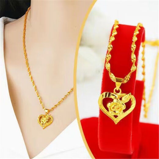 Jinshitong 10,000 personas arrebatan Hong Kong Vietnam Gold Collar Collar de girasol para mujeres para promocionar el collar de calefacción de regalo de cumpleaños del esposo. 8 gramos se venderán por 5,999 yuanes.