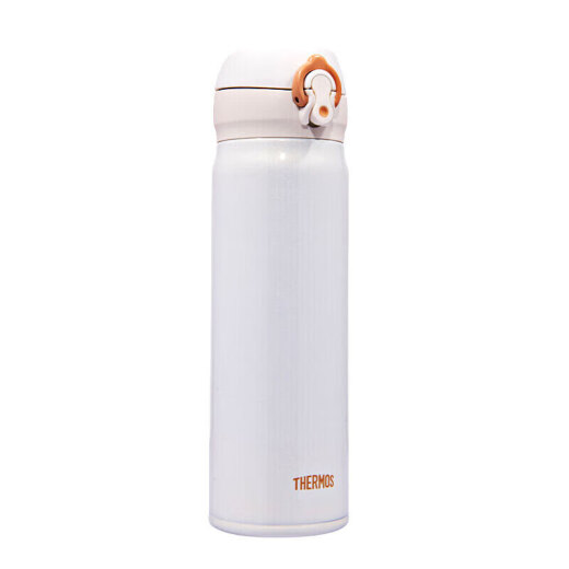 THERMOS thermos cup cold cup white 500ml stainless steel car water cup student cup JNL-502