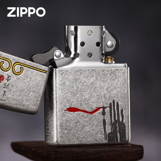 Zippo plus léger authentique ancienne remplissage argent peinture kérosène Kerosène Valentin de la Saint-Valentin pour petit ami [nouvelle machine sans huile] Dy9902TQ