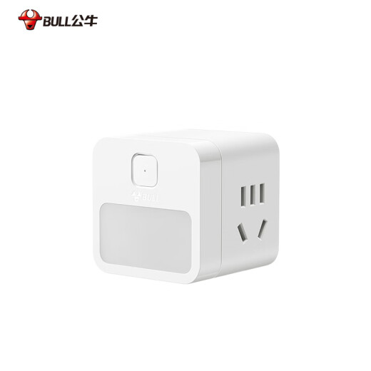 Bull (toro) Lámpara nocturna Lámpara de cabecera Rubik's Cube enchufe plug/plug/plug/plug/plug/plug 2 orificios + luz nocturna interruptor de control principal inalámbrico GNV-UD2102