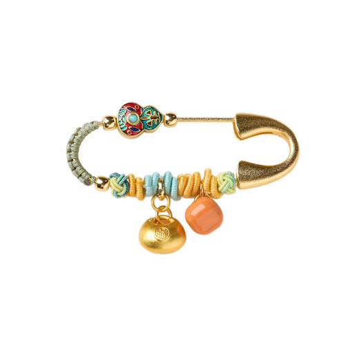 Putuo Mountain Year of the Horse baby brooch Maternity brooch Horse baby amulet to prevent fright and safe buckle when going out Make money immediately-Happiness brooch has become popular