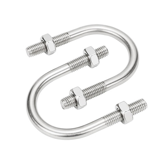Suizhiyu 304 Edelstahl U-Type-Karte U-Typ Bolzenschraube Snap-Klemme Befestigungsteile M12*1591 Set einschließlich 2 Frauen