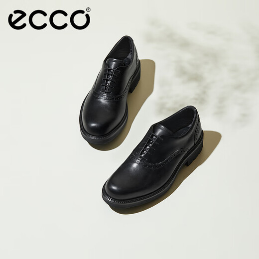 ECCO Oxford Shoes Men's Shoes Men's Leather Shoes Cowhide Casual Leather Shoes City Oslo 550284 Black 55028401001 40