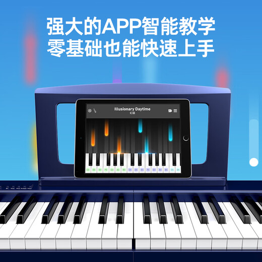 特伦斯（Terence）V30电子琴88键折叠便携式电钢儿童成人专业演奏教学电钢琴