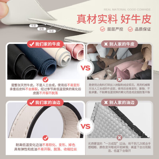 蔻一 Cnoles 女士钱包长款真牛皮多功能零钱包女式多卡位拉链手拿包女款大容量钱夹生日礼物送女友老婆实用礼盒装 粉色