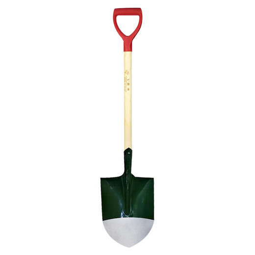 Huixiang green head fire shovel 1 meter long 3-pack more cost-effective fire emergency rescue pointed shovel outdoor gardening pointed shovel ordnance shovel (3 pieces)