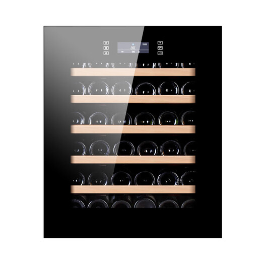 Faseeny home fully embedded wine cabinet constant temperature wine cabinet built-in wine storage and preservation cabinet seamless built-in wine cabinet wine storage cabinet refrigerated cabinet 696 high electric door opening frequency conversion/heat-free 36 bottles