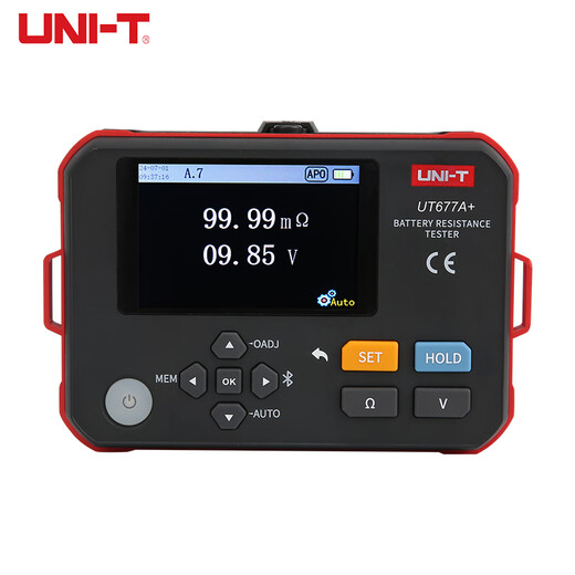 优利德（UNI-T）UT677A+高精度电池内阻测试仪锂电蓄电池电压电阻测试仪