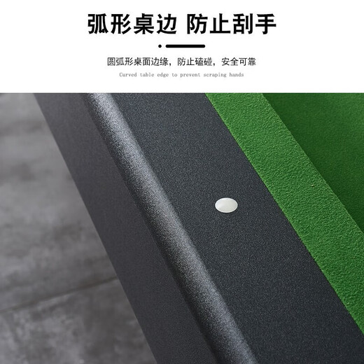 Duge foldable pool table standard type installation-free household small space black eight pool table indoor children's three-in-one 7 feet green standard + table tennis table