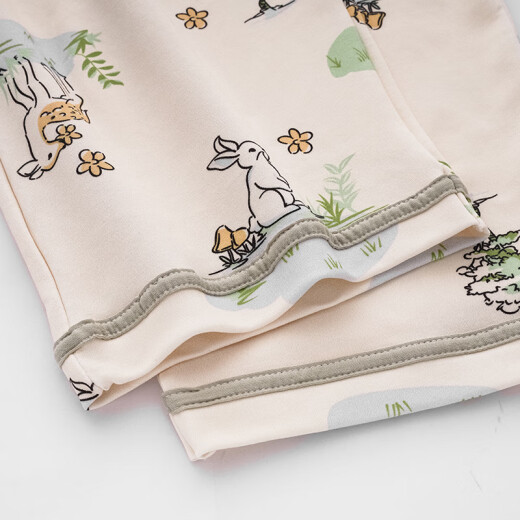 Haoye Haoye Style de ropa Spring y otoño Mujeres embarazadas Patamas Pantalones Pantalones de soporte de algodón puro Ajustable antes y después del embarazo Cartoon cómoda para pantalones de confinamiento fuera de DK1098 2XL