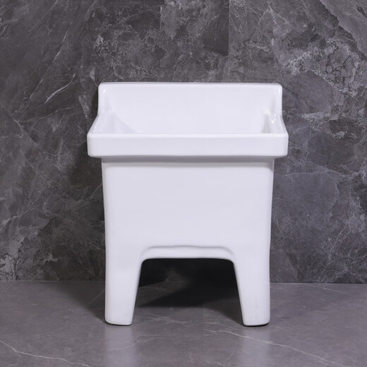 Lefit (lfte) bathroom ceramic mop pool balcony mop trough household Taiwan-controlled large, medium and small mop basin courtyard mop pool 922A manual water delivery to home