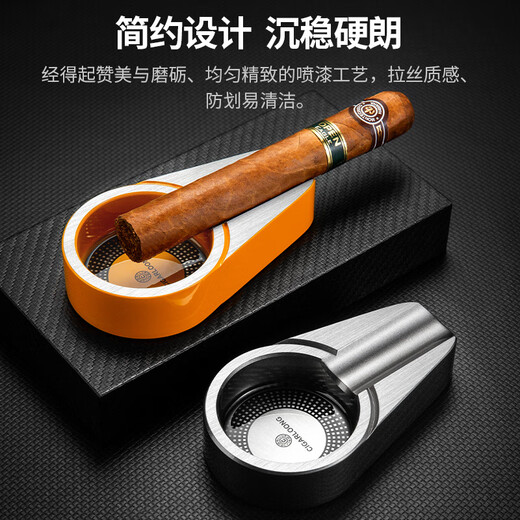 CIGARLOONG cigar cutter, lighter, ashtray, three-piece set, cigar tool set, cigar drill needle, sharp and portable