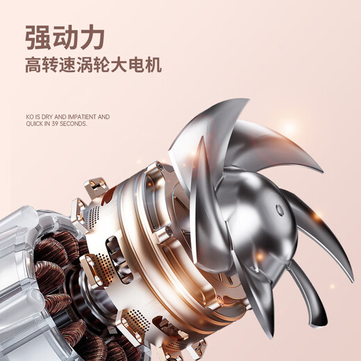 Sang Sun hair dryer for hair drying, household negative ions, high power, no damage to power generation, strong wind, quick drying, hot and cold wind for women, hair salon, barber shop, professional hair dryer 2400W, top with 6 levels of hot and cold wind, with air nozzle 2400W-Yingfen