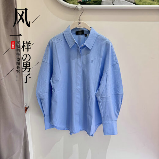 FILA women's 2025 new summer woven long-sleeved shirt shorts-F11W523408/523803 top F11W523408FLB S 160