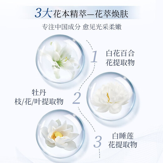 Meifubao Skin Care Set Whitening Lightening Spots Replenishing Hydrating Moisturizing Brightening Skin Tone Firming Shrinking Pores Cosmetics Women's Elements Cleansing + Water + Cream + Cream + Eye Cream + Whitening Isolation Cream