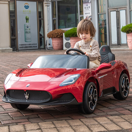 Ogulun Masala children's toy car four-wheel electric car can sit adults 1-6 years old large children's remote control car children's version four-wheel drive red