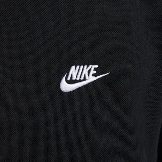耐克（NIKE）Club 男子商务翻领短袖T恤休闲简约针织上衣百搭透气运动POLO衫 FN3895-010 L