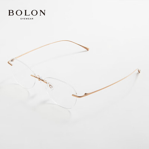 暴龙（BOLON）无框近视眼镜框 女士优雅轻盈蝶形钛合金镜架可配镜片 BT1592