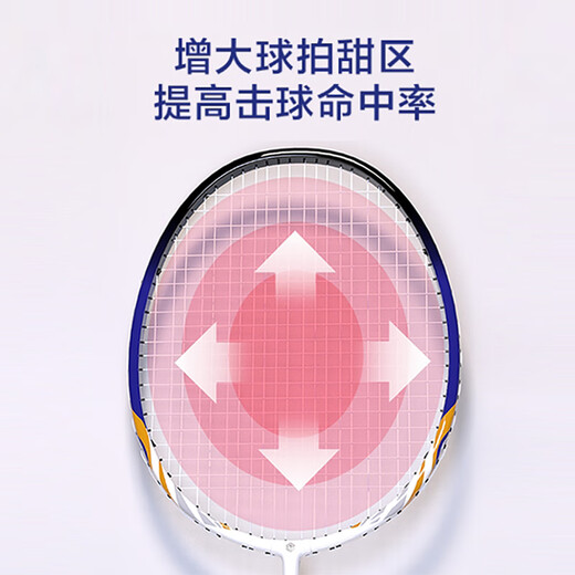 京东京造 利刃500羽毛球拍对拍套装 防断线超轻铝拍送6尼龙球