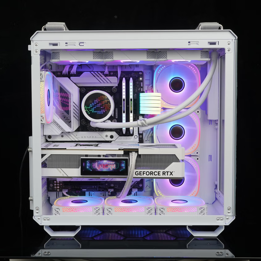 ASUS family barrel i9 14900KF host RTX5080 host ASUS Z890 ROG family barrel Helios game 4K rendering assembly computer game console Prism 4th generation fan*7