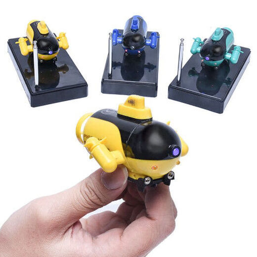 Liangcan Mini-Aufladung, kabellose Fernbedienung, elektrisches U-Boot, Atom-U-Boot, Hovercraft-Schnellboot, spielende kleine Kinder (777-219 blau) + Batterie