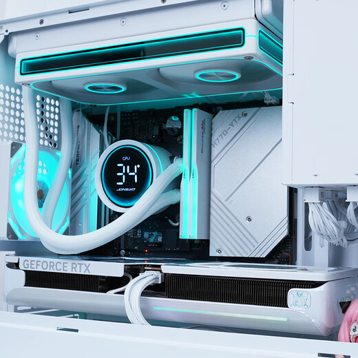 AMD R5 9600X/RX9070XT/RTX5060TI/5070 Hanajiao mini pure white mini host ITX assembly computer desktop computer host desktop AIPC computer configuration 丨 R5 9600X/core display/16G/512G