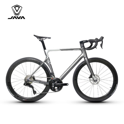 Jiawo JAVA road bicycle hydraulic disc brake 7170 electronic speed barrel shaft carbon fiber bend handle racing VESUVIO bright titanium L (height: 178-188CM)