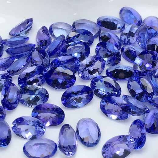 Fat Dong Lai quality tanzanite loose stone oval ring facet gem inlaid ring pendant earrings 4* oval 4*6mm about single price