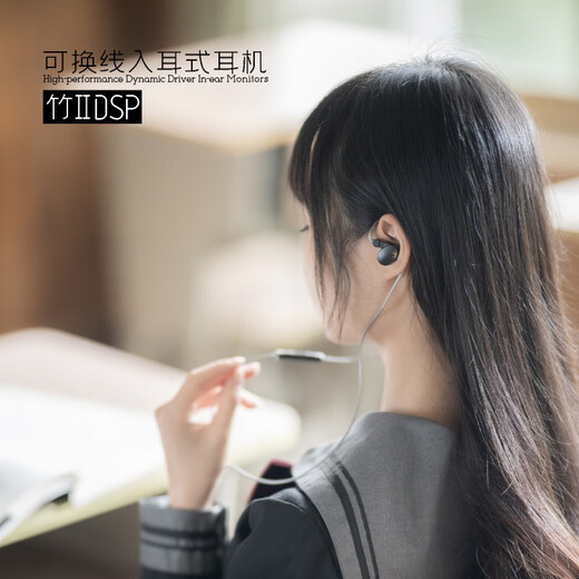 Shuiyueyu Bambus II In-Ear-Dynamik-Spulenkopfhörer mit schaltbarem Drahtdesign HiFi-Fieber Hochleistungsstarke Ohrstöpsel 0,78 Dual Pin Bamboo 2 [DSP-Version]