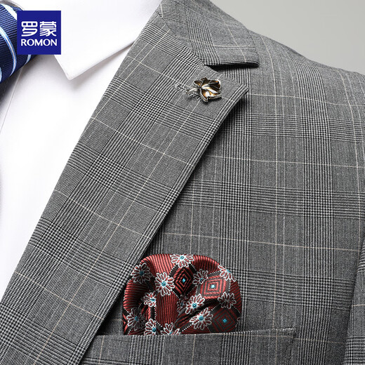 Luo Meng suit men's four seasons business casual professional formal suit suit groom suit wedding suit men's suit