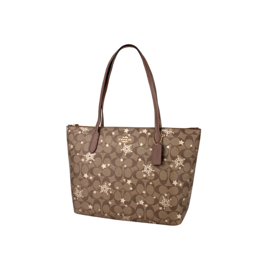 CoaCH (COACH) women's bag tote bag large capacity shoulder bag classic presbyop handbag commuter computer bag 618 khaki print CN671IMWD9 other