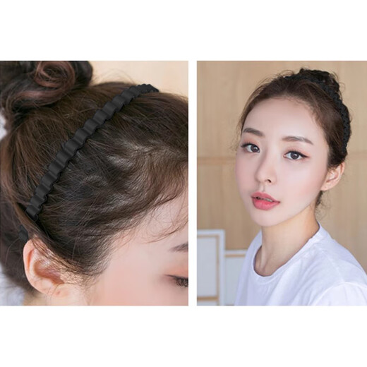 Xiangwan hairbands, 3-piece set of wavy face wash hairbands, simple adult sports headbands, crushed hairbands, birthday gifts