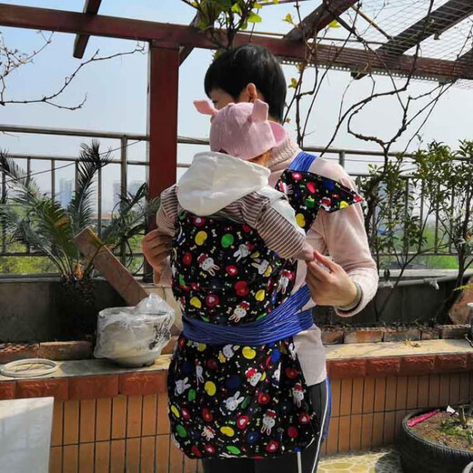 Wusuo bébé vintage STRAP COURTURES FOURSONS FOUR SEASONS Style universel Yunnan Sichuan Sac turban traditionnel Baby Travel Black Rabbit Modèle