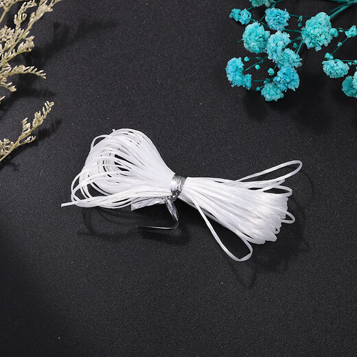 Wear-resistant transparent crystal elastic cord bracelet elastic cord beaded rope play cord beef tendon elastic cord bracelet rope white elastic cord 0.8mm10 meters