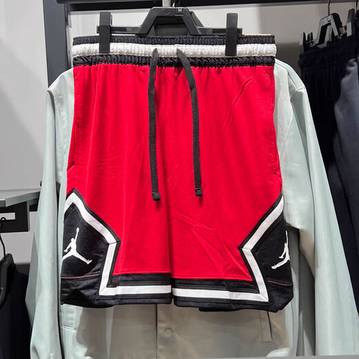 耐克（NIKE）短裤男裤夏季运动裤Jordan篮球训练健身裤子透气休闲五分裤 DX1488-687红色 2XL