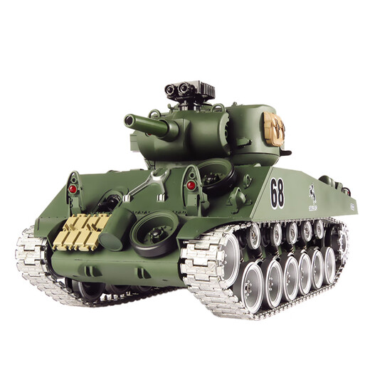 Tongzhu China 99A remote control tank toy alloy track metal electric launchable boy toy car birthday gift ZY-Sheerman tank-like glue track A set of standard batteries
