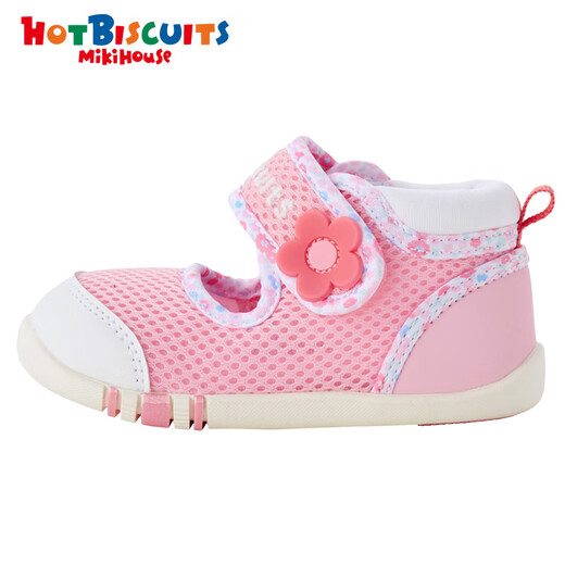 MIKIHOUSE Sandals Summer Boys and Girls Toddler Shoes Breathable Gauze Cute Toddler Sandals Non-Slip Comfortable HOTBISCUITS Pink 14.5 Suitable for feet 14cm long