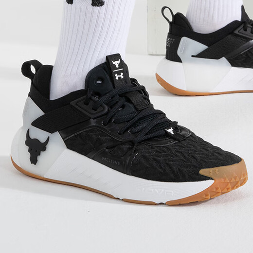 Under Armor men's autumn and winter Project Rock Johnson 6th generation wear-resistant cushioning fitness sports training shoes 3026534T 3026534-001 42