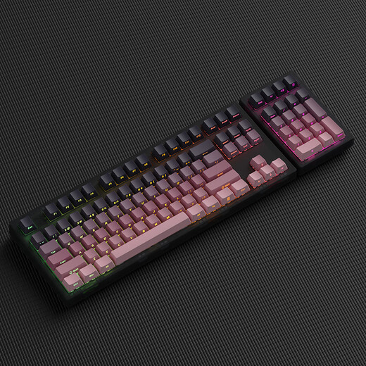 腹灵MK870Pro&MK-Pad 108键黑莓侧刻机械键盘三模黑曜石蓝牙有线无线蓝牙客制化电脑游戏办公 三模黑曜石（含MK-Pad）-黑莓侧刻 TTC快银轴V2